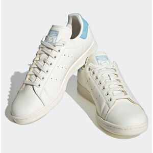 Adidas Stan Smith Tennis Shoes White Blue Womens 8‎ UK 6.5 EU 40